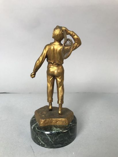 Lot :
- glazed terracotta tennis player
-...