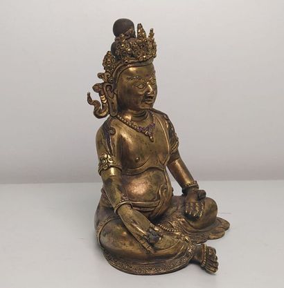 TIBET late 19th/20th century
Gilt bronze...