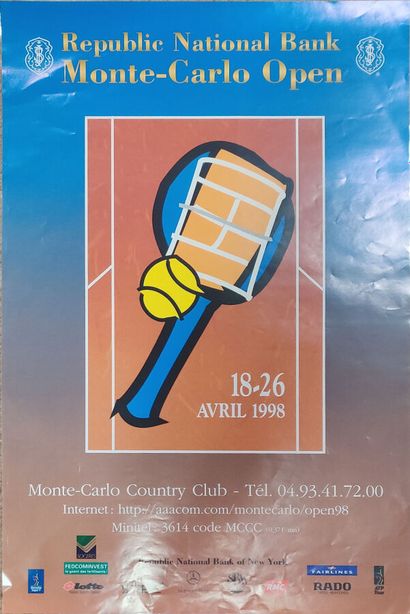 Tennis Poster
Open, Monte-Carlo, April 18-26,...