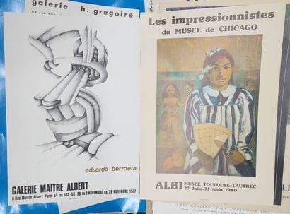 Set of ten exhibition posters from the Musée...