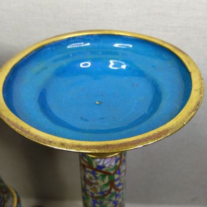 China, 20th century
Gilt bronze and cloisonné...