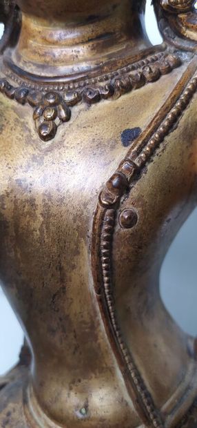 TIBET late 19th/early 20th century
Gilded...