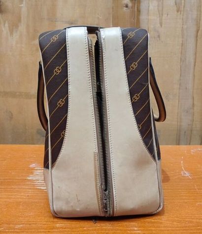 GUCCI
Set of two suitcases in monogrammed...