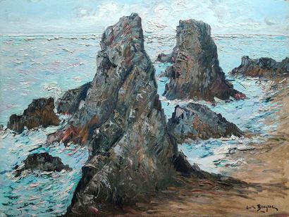 BREYSSE Emile (1880-1965)
Rocky coast
Oil...