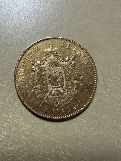 1 Napoléon III 100 franc gold coin

Lot sold...