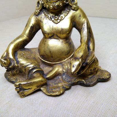 TIBET, 20th century 
Three gilded bronze...