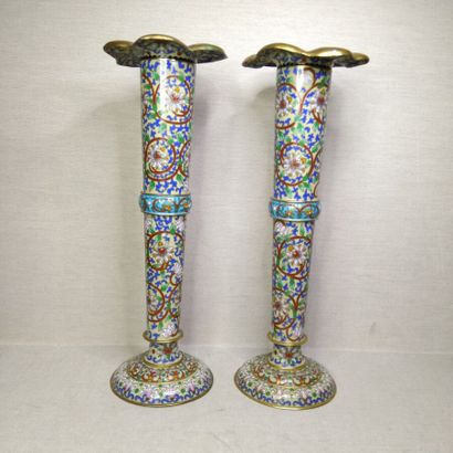 China, 20th century
Gilt bronze and cloisonné...