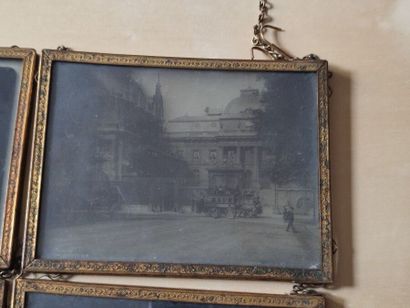 Set of 6 framed photographs on glass plates
Height...