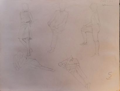 CHEURET Catherine 
Portfolio of charcoal...