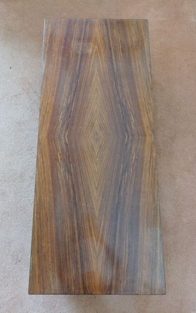 Rectangular veneered coffee table on ball...