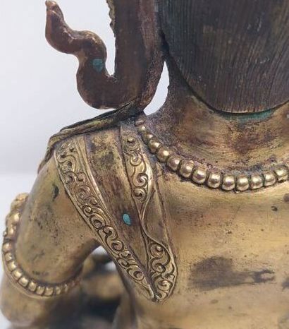 TIBET late 19th/20th century
Gilt bronze...