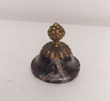 Pair of marble and gilt bronze cassolettes...