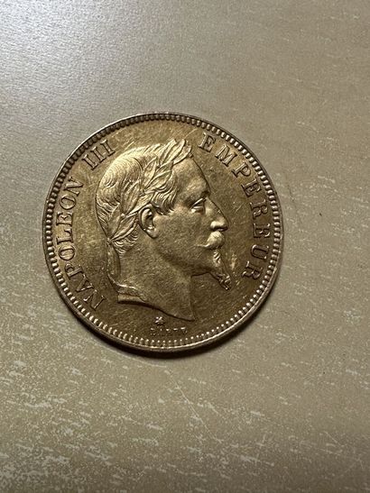 1 Napoléon III 100 franc gold coin

Lot sold...