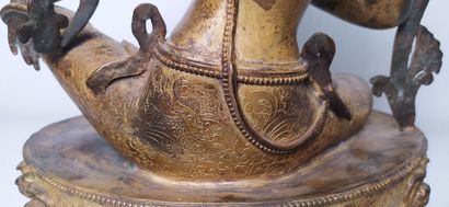 TIBET late 19th/early 20th century
Gilded...