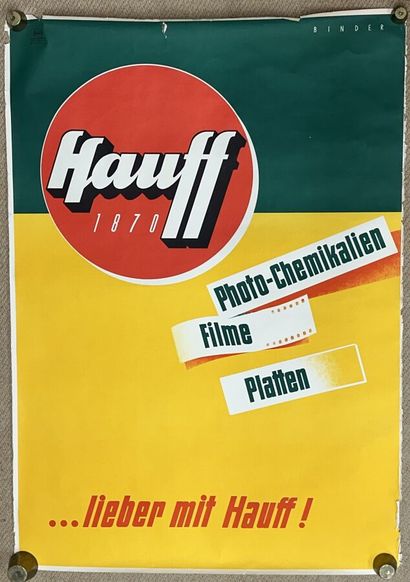HAUFF
Color poster, circa 1930-1940 (tears)
119...