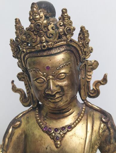 TIBET late 19th/20th century
Gilt bronze...