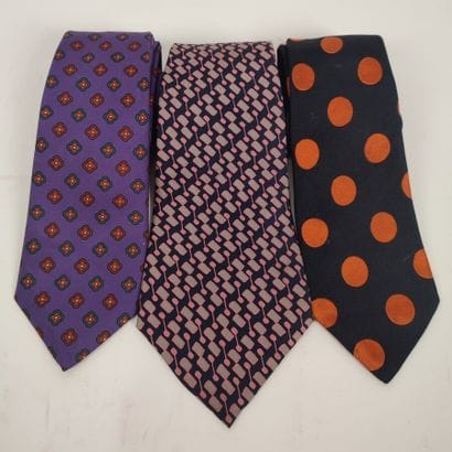 Set of three SAINT LAURENT ties