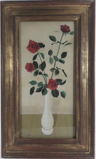 SERADOUR Guy (1922-2007)
Rose bouquet
Gouache
signed...