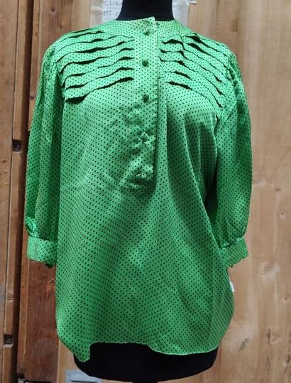 CARVEN 
Set of tops including
Green blouse...