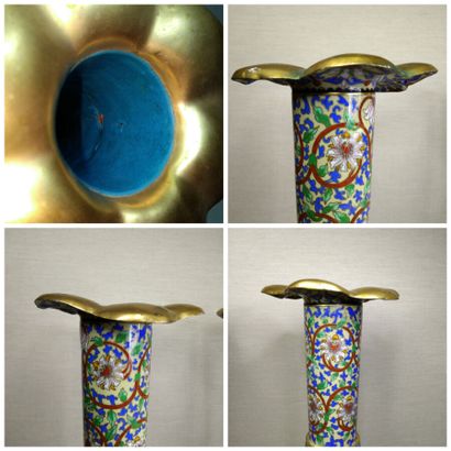 China, 20th century
Gilt bronze and cloisonné...