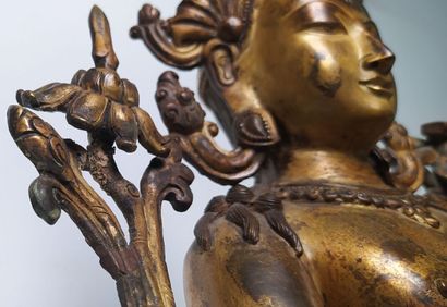 TIBET late 19th/early 20th century
Gilded...