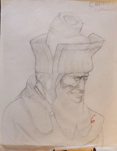 CHEURET Catherine 
Portfolio of charcoal...