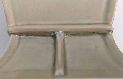 CHINA 
Pair of celadon enameled porcelain...