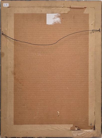 Patinated metal bas-relief of Athena
Height...