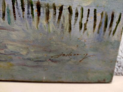 MODERN SCHOOL
Snowy landscape
Oil on canvas
Height...