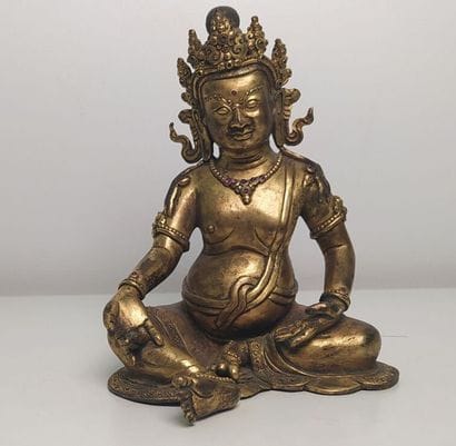 TIBET late 19th/20th century
Gilt bronze...