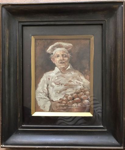 LONZA Antonio (1846-1918)
The baker
Oil on...