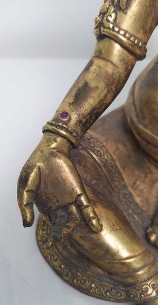 TIBET late 19th/20th century
Gilt bronze...