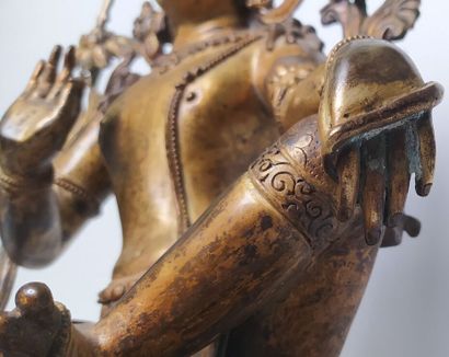 TIBET late 19th/early 20th century
Gilded...