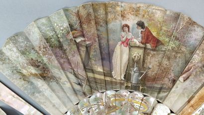 REBOURS HOUSE
Lot of two mother-of-pearl...