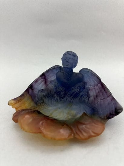 DAUM France
Moulded glass bowl depicting...