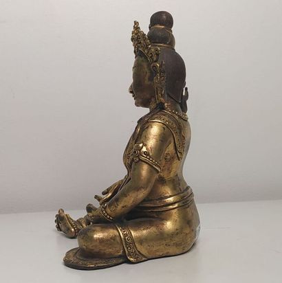TIBET late 19th/20th century
Gilt bronze...