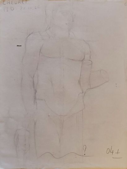 CHEURET Catherine 
Portfolio of charcoal...