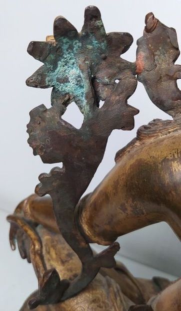 TIBET late 19th/early 20th century
Gilded...