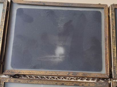 Set of 6 framed photographs on glass plates
Height...