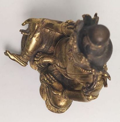 TIBET late 19th/20th century
Gilt bronze...