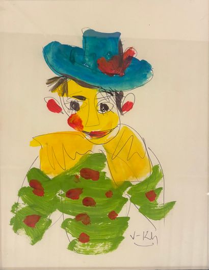 Contemporary school 
Set of four drawings,...
