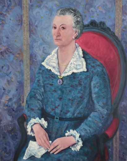 AHIL (1927-2001)
My mother, 1986
Oil on canvas
Signed,...