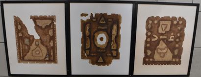 Karim SAIFOU (b. 1953)
Three compositions,...