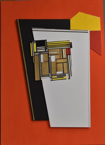 Pepe CACERES (born 1941)
Two reliefs on orange...