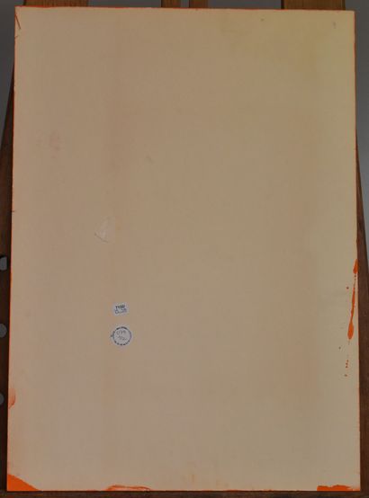 Pepe CACERES (born 1941)
Two reliefs on orange...