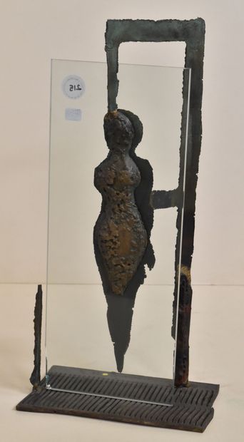 Olivier DESCAMPS (1920-2003)
Silhouette,...