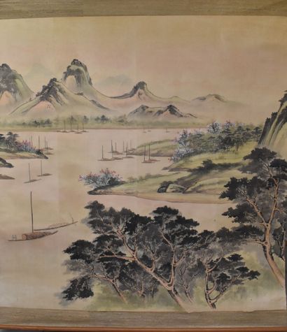 Asian school of the 20th century
Asian landscape,...