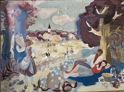 HÉLU (actif vers 1950)
La moisson, circa...