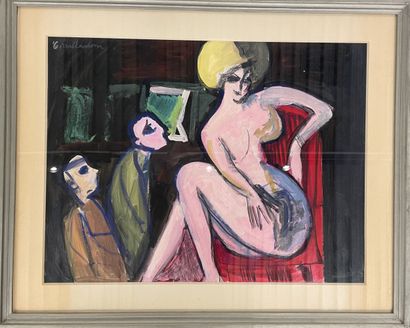 Carlos TORRALLARDONA (1913-1986)
Nude posing
Mixed...
