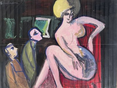 Carlos TORRALLARDONA (1913-1986)
Nude posing
Mixed...